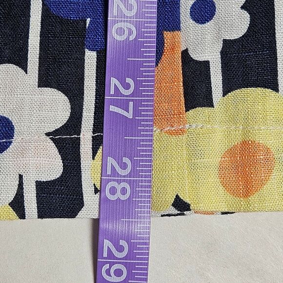 Modcloth Genuine Genius Bold Floral Print Linen Blend V-Neck Halter Jumpsuit - Picture 16 of 16